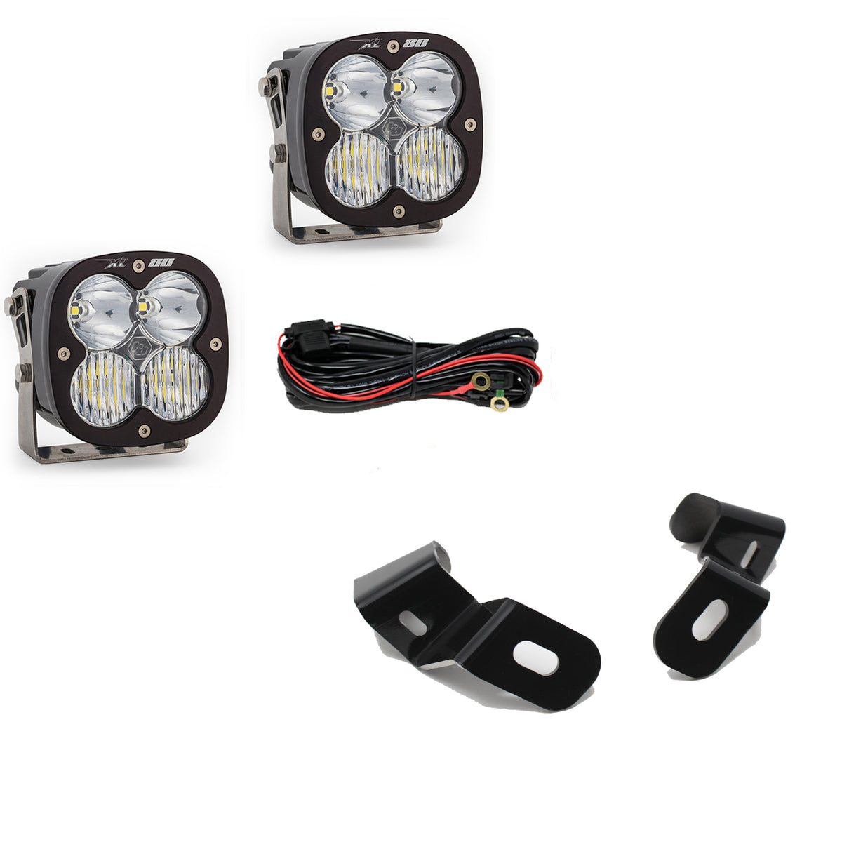 Dodge Ram LED Light Pods For Ram 2500/3500 19-On A-Pillar Kits XL 80 Driving Combo