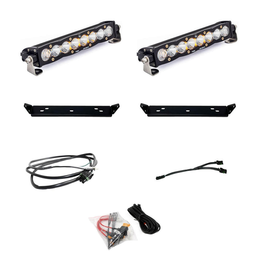10 Inch S8 D/C Clear Behind Grill Kit fits 21-On Ford Raptor