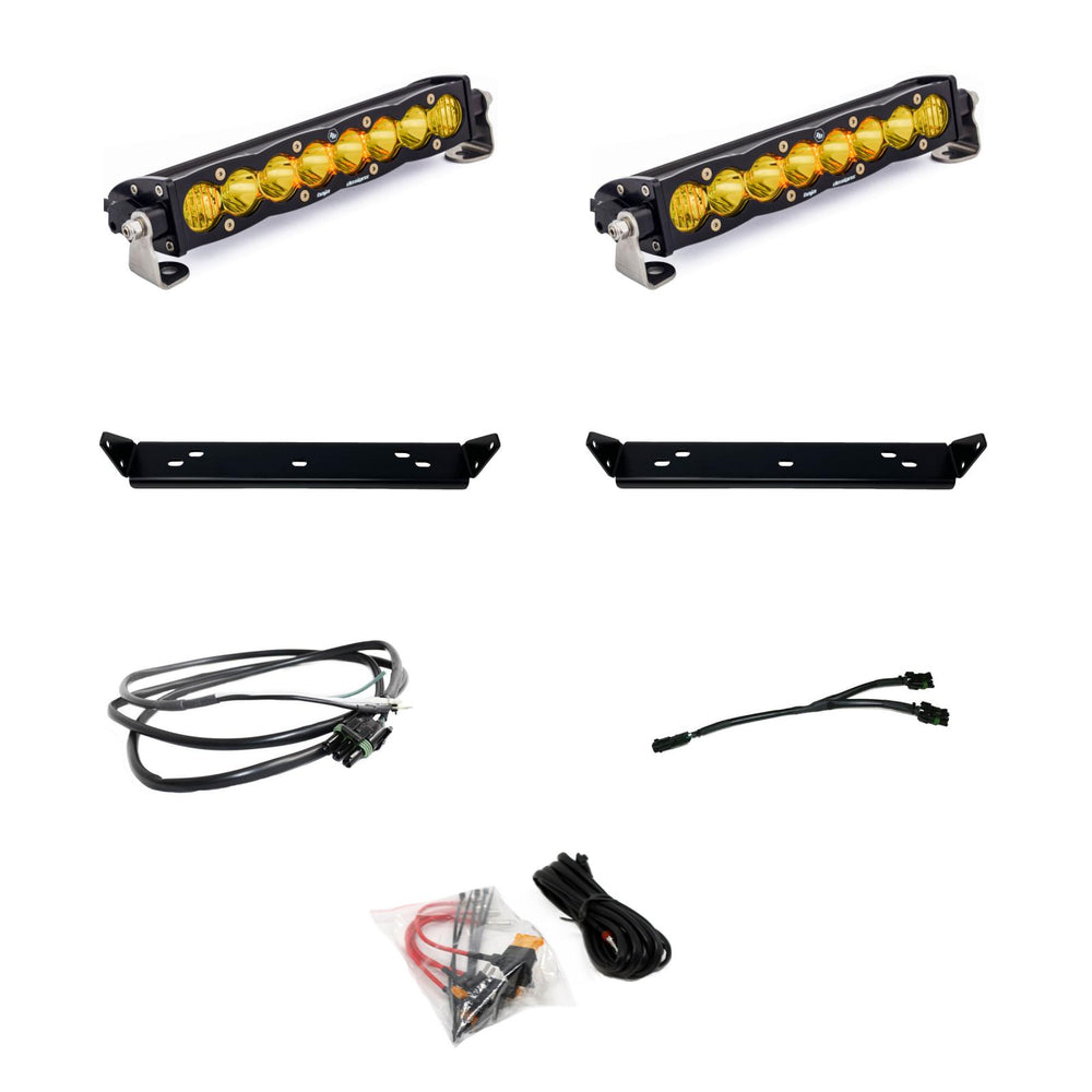 10 Inch S8 D/C Amber Behind Grill Kit fits 21-On Ford Raptor