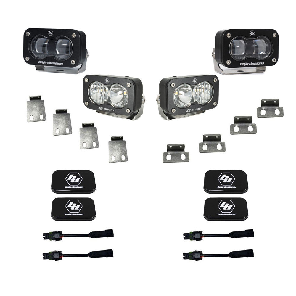 S2 SAE/S2 Clear Sport Fog Pocket Kit Fits 21-On Ford Raptor