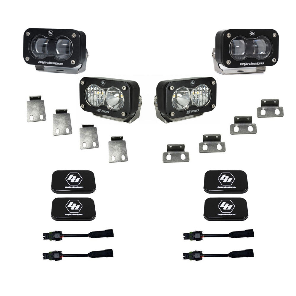 S2 SAE/S2 Clear Pro Fog Pocket Kit Fits 21-On Ford Raptor