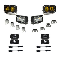 S2 SAE Amber/S2 Pro Fog Pocket Kit Fits 21-On Ford Raptor