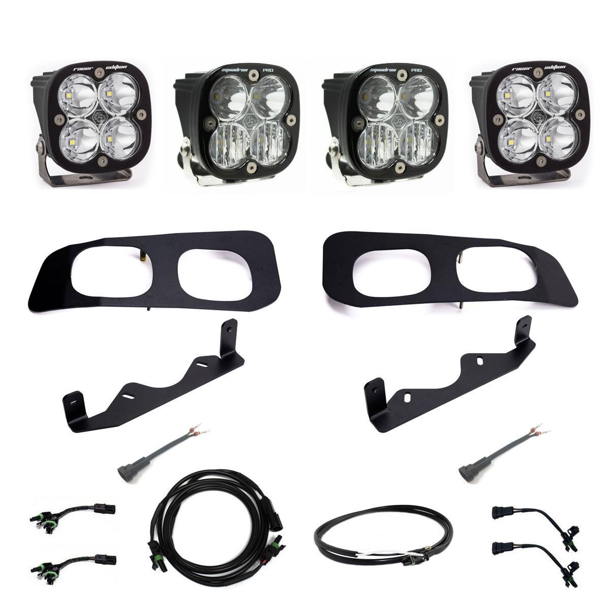 Ford Super Duty 2023-On  Dual Unlimited Fog Pocket Upfitter Kit