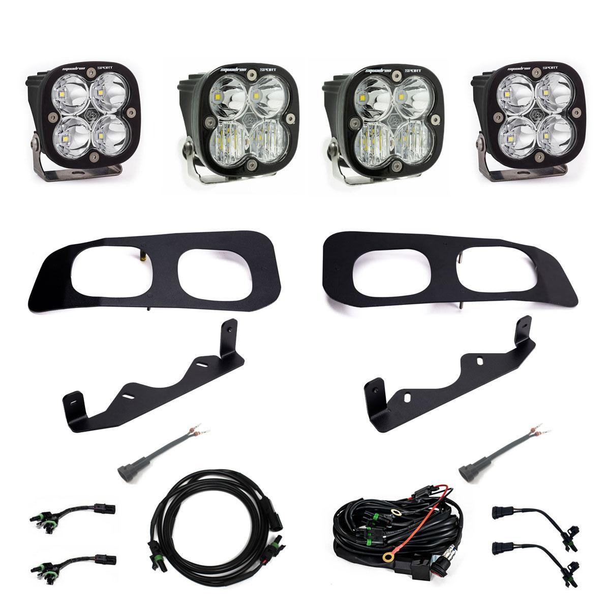 Ford Super Duty 2023-On  Dual Sportsmen Fog Pocket Kit