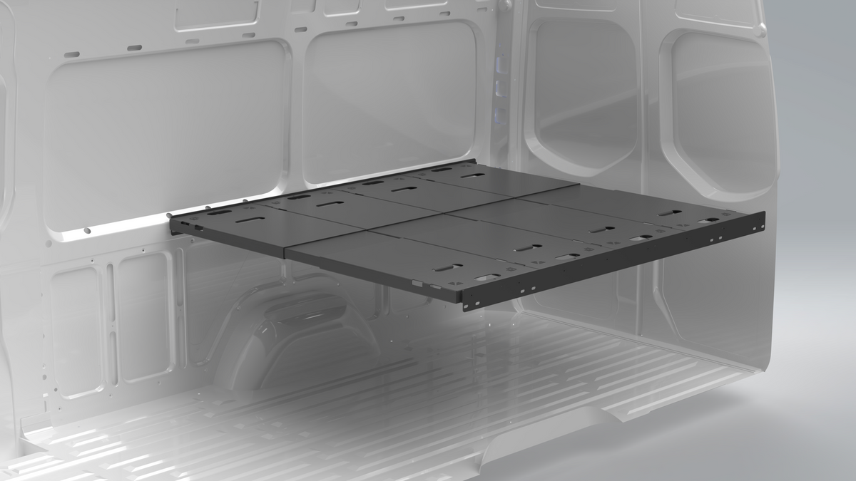 Van Wife Components 4 Panel Platform Bed System – Adjustable Van Bed System