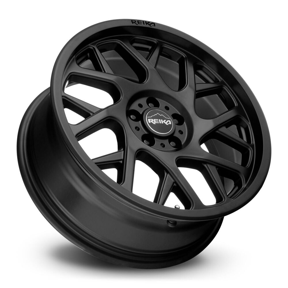 Reika R25 Detour wheel in Satin Black – lay-down view