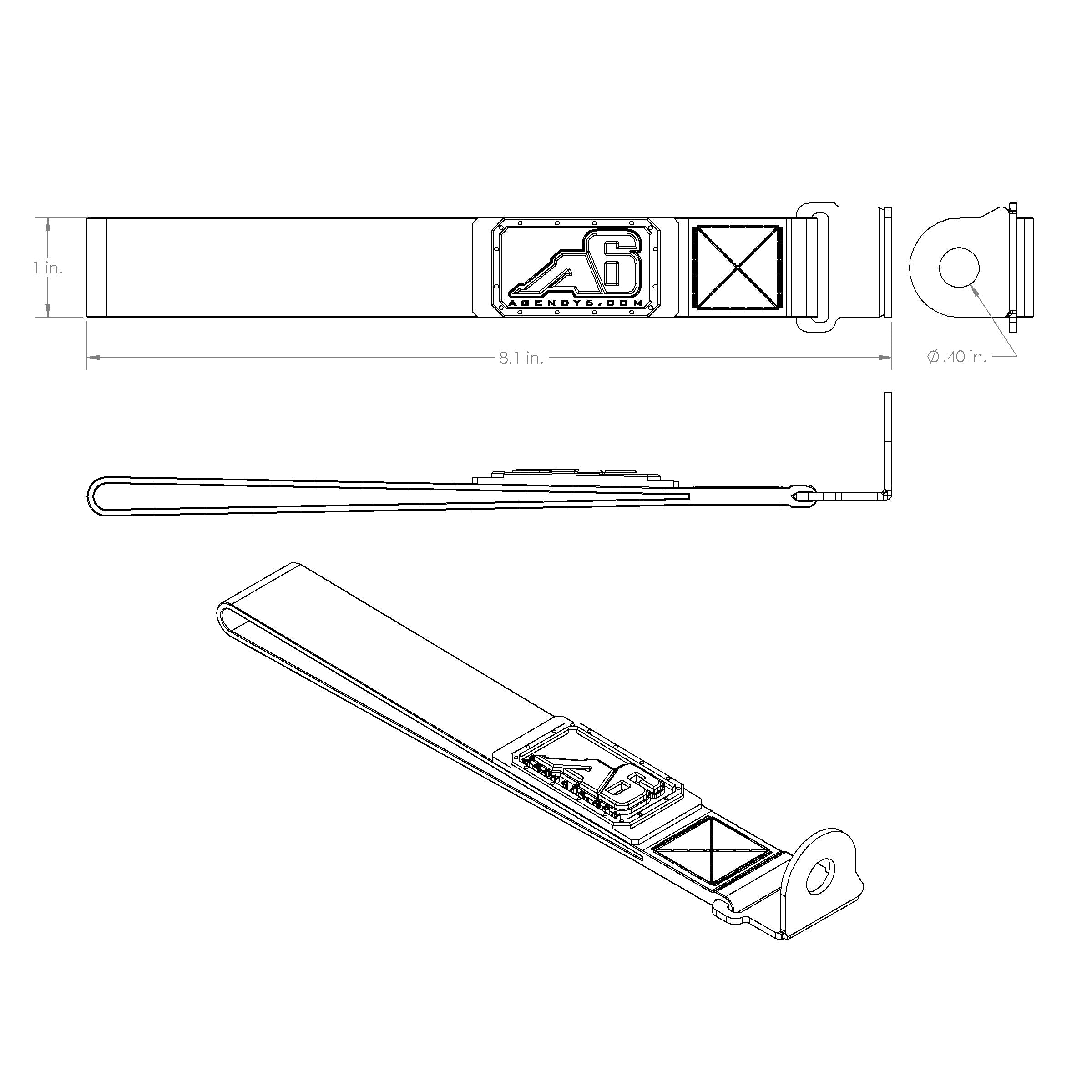 (5TH GEN) Toyota 4Runner Rear Lift Gate Hatch Pull Assist Strap (RED)
