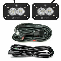 LED Work Light Clear Lens Flush Mount Kit S2 Sport