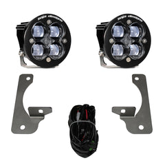 Squadron R SAE Fog Pocket Light Kit Jeep 2007-18 Wrangler JK w/ Premium OE Bumper (SAE Fog; Clear)