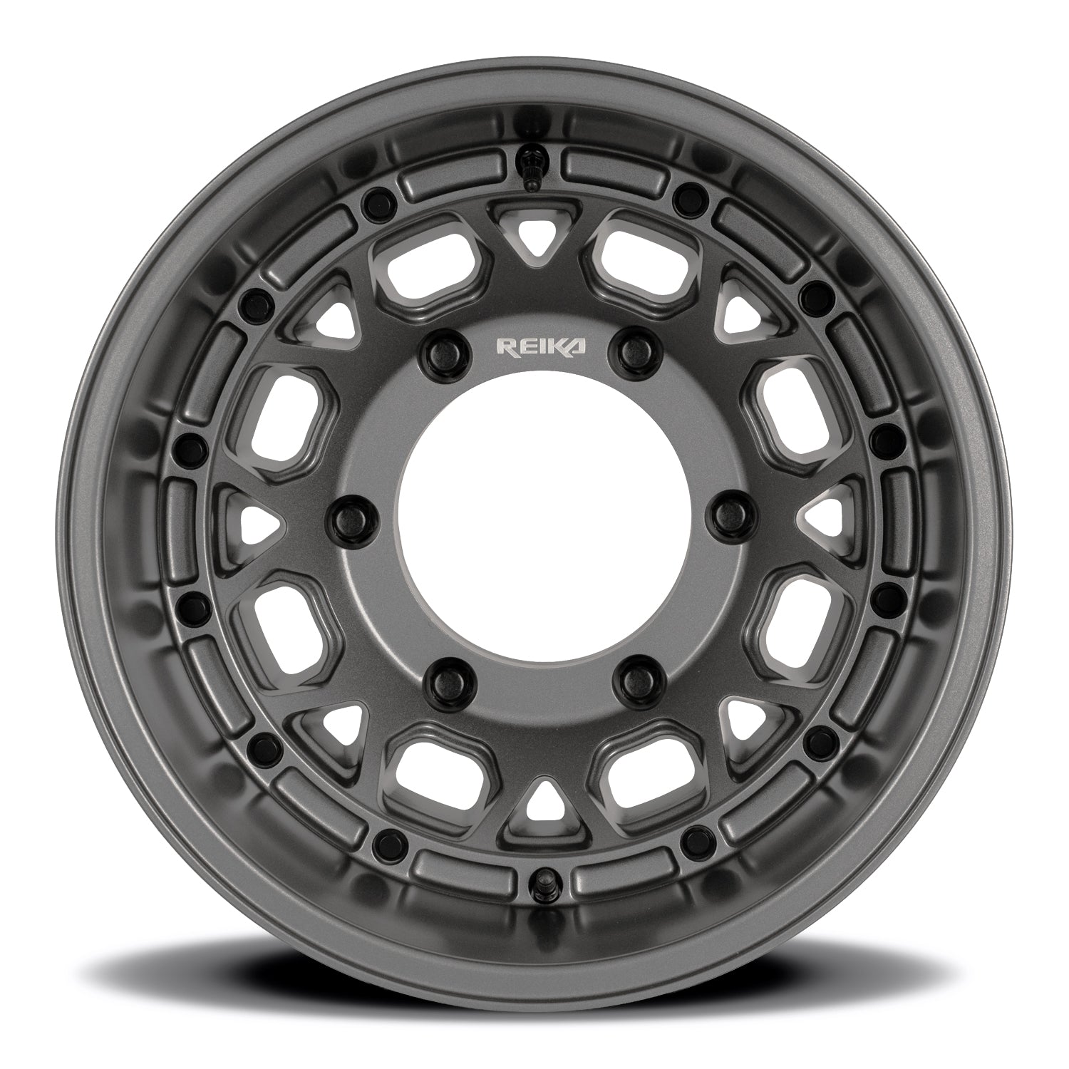 Reika R45V Marauder Super Single wheel in Satin Gunmetal – face view