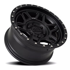 Reika R40 Trooper wheel in Satin Black – lay-down view