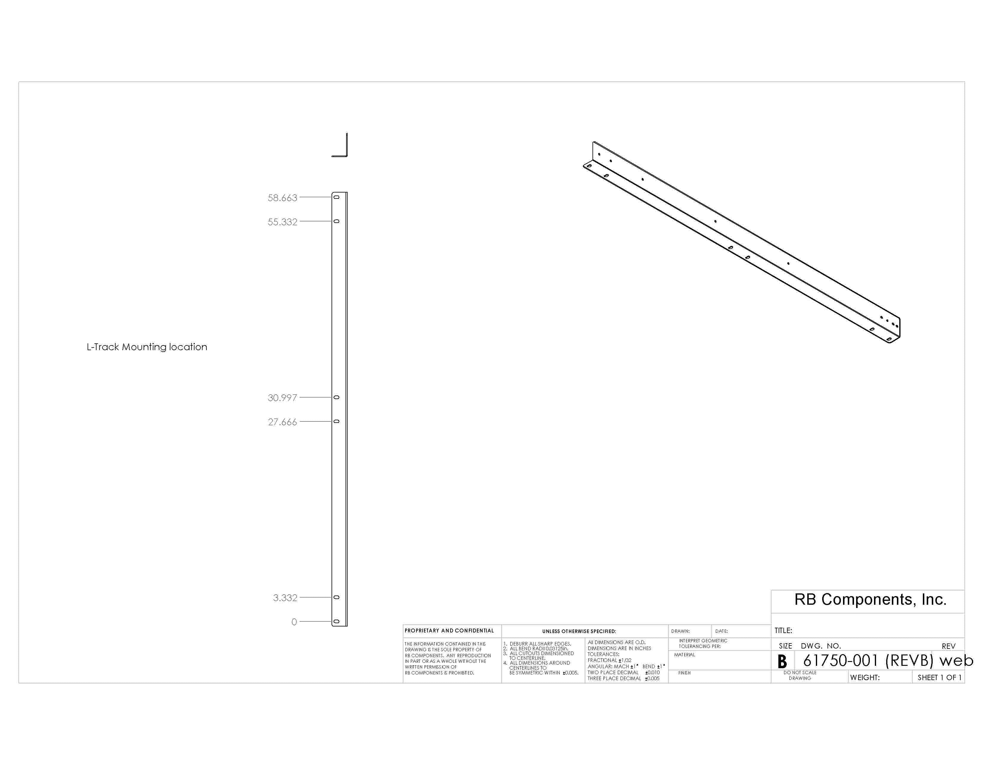 60-Inch DIY Slide Tray Kit for Vans, Campers & Overland Storage