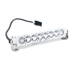 S8 White Straight LED Light Bar (10 Inch; Driving/Combo; Clear)