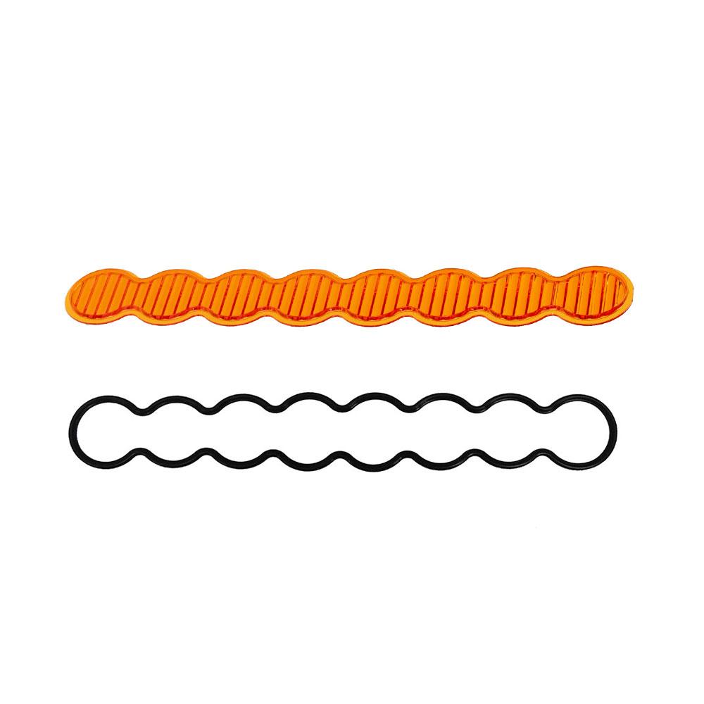 S8 Light Bar Lens Kit 10 Inch Wide Cornering Factory Amber