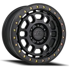 Reika R35 Rambler Beadlock wheel in Satin Black / Black E-Coated Ring