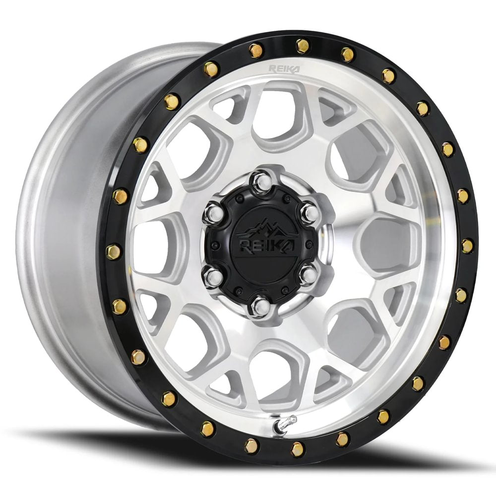 Reika R45 Marauder wheel in Machined / Gloss Black Ring