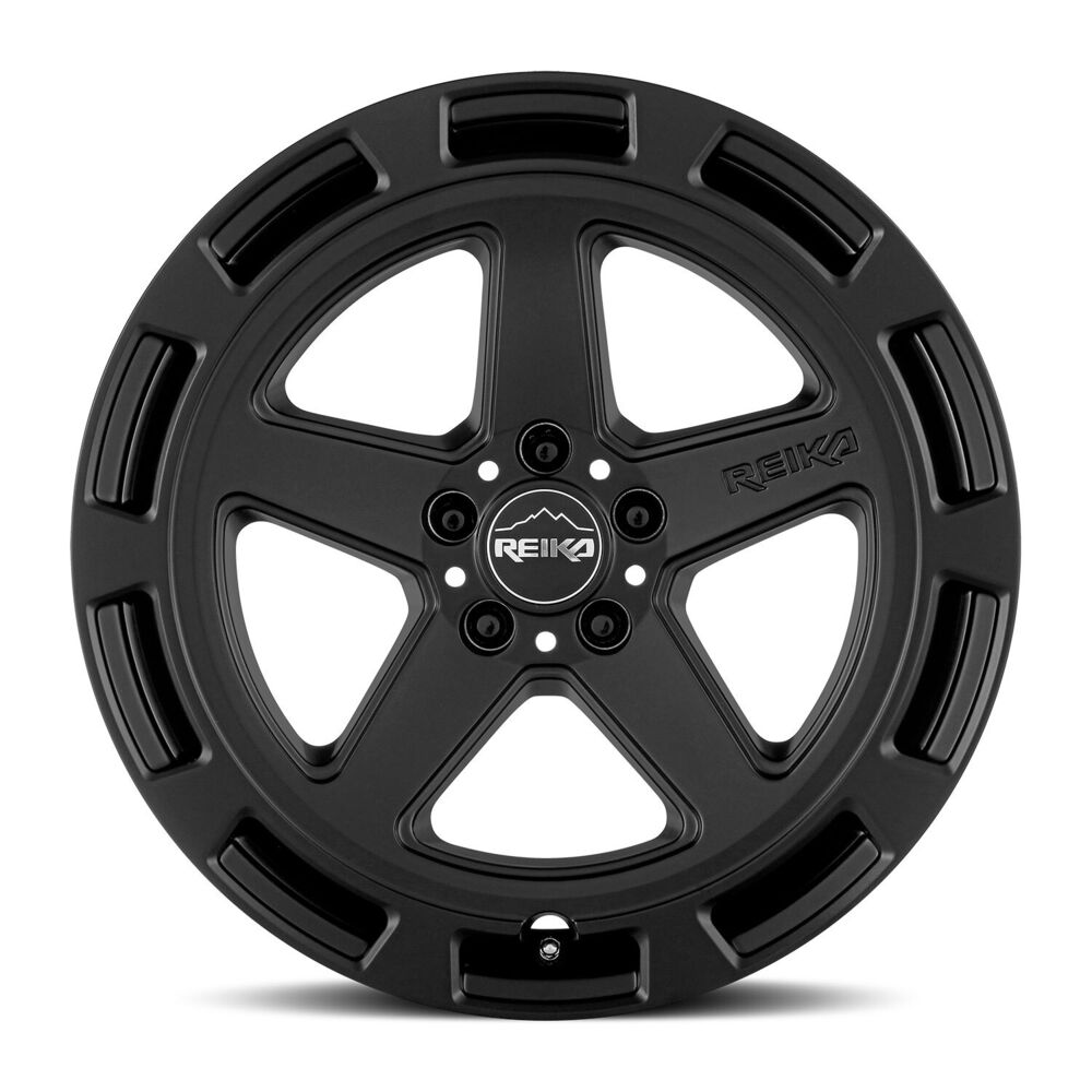 Reika R20 Teton wheel in Satin Black – face view
