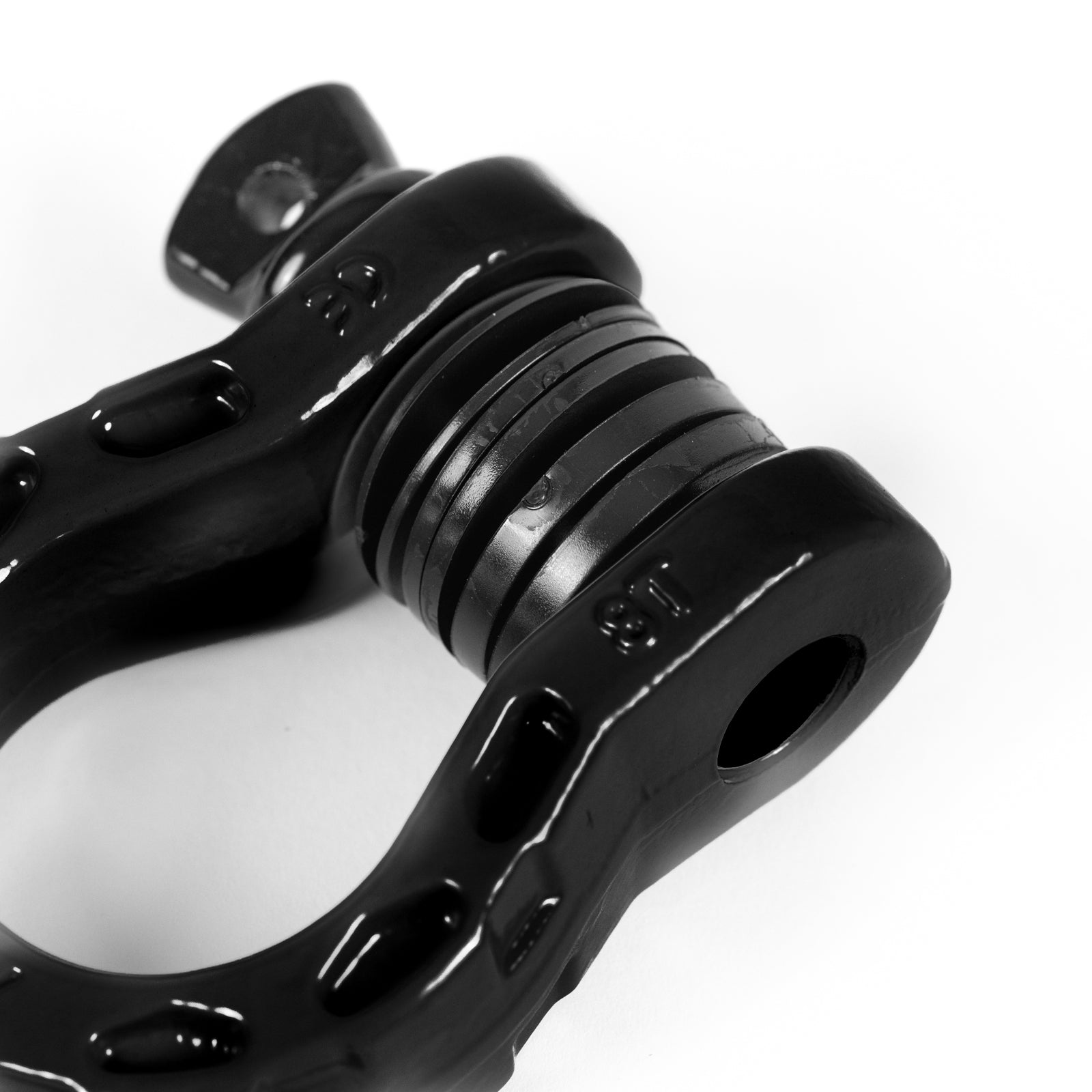 RotopaX PaX 8 Ton D-Ring Shackle Set — Gloss Black (Set of 2)