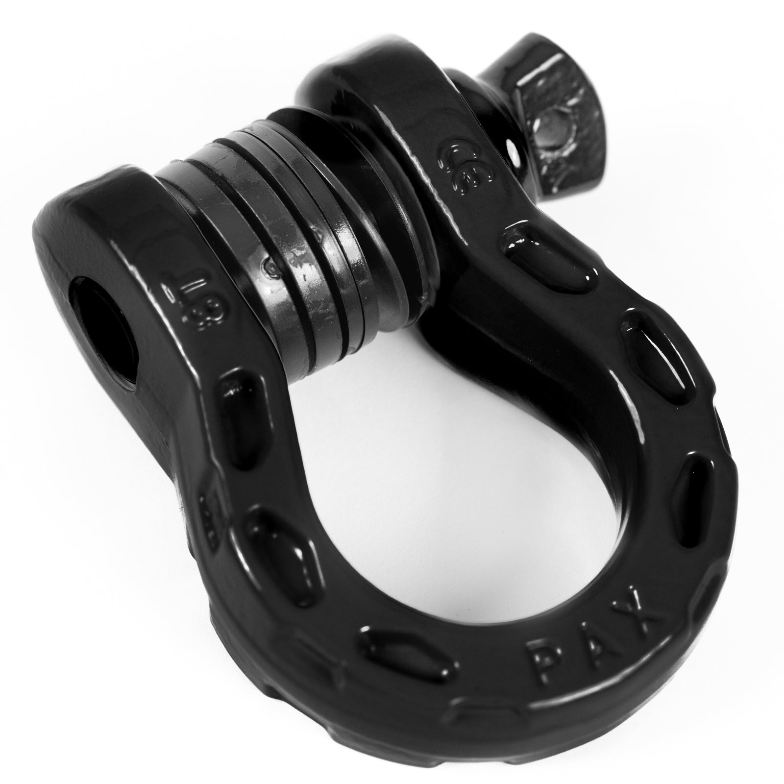 RotopaX PaX 8 Ton D-Ring Shackle Set — Gloss Black (Set of 2)