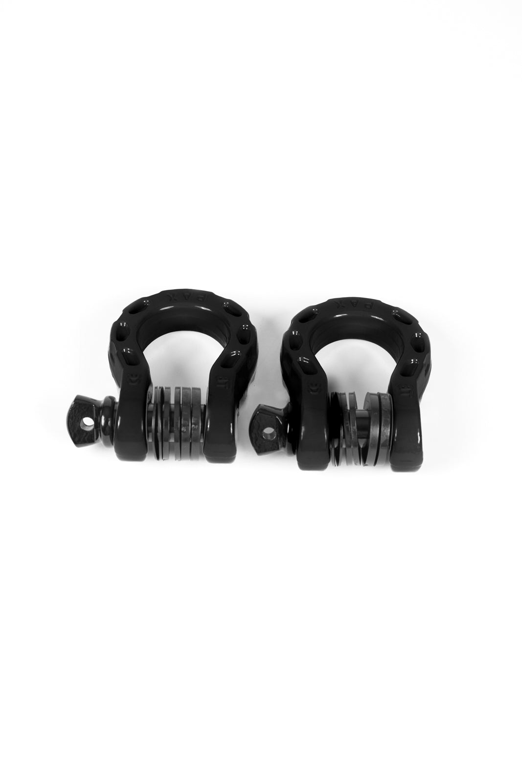 RotopaX PaX 8 Ton D-Ring Shackle Set — Gloss Black (Set of 2)