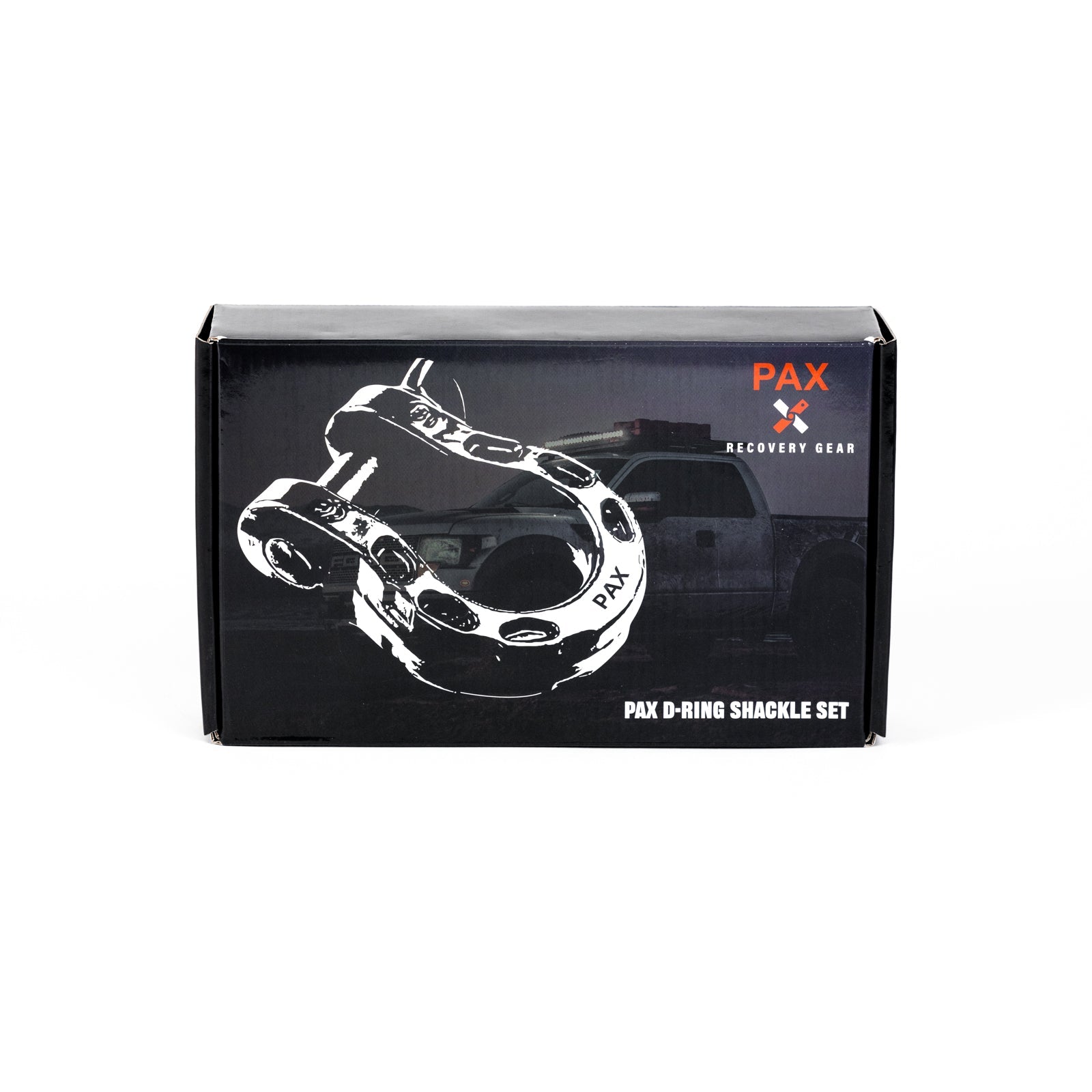 RotopaX PaX 8 Ton D-Ring Shackle Set — Gloss Black (Set of 2)