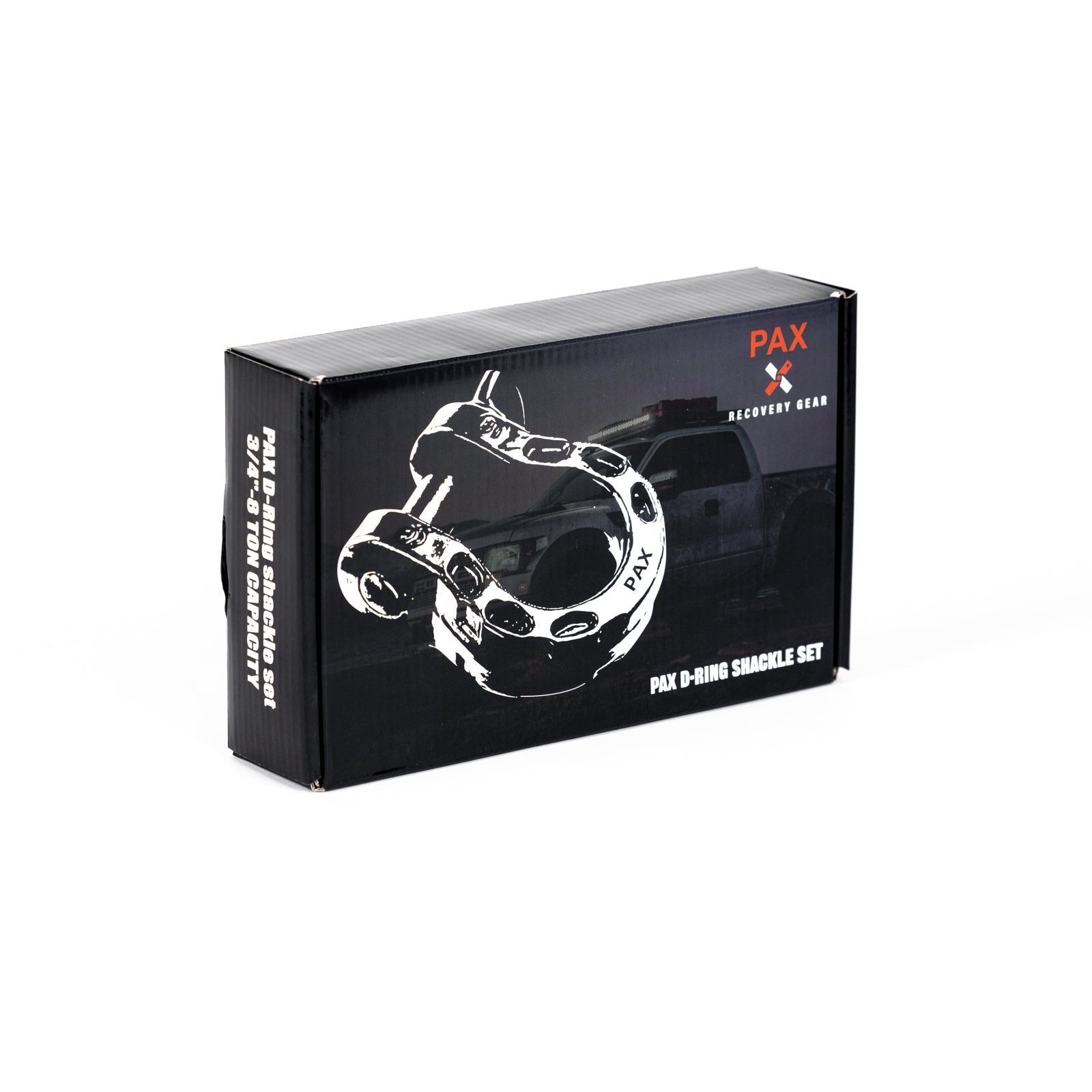 RotopaX PaX 8 Ton D-Ring Shackle Set — Gloss Black (Set of 2)