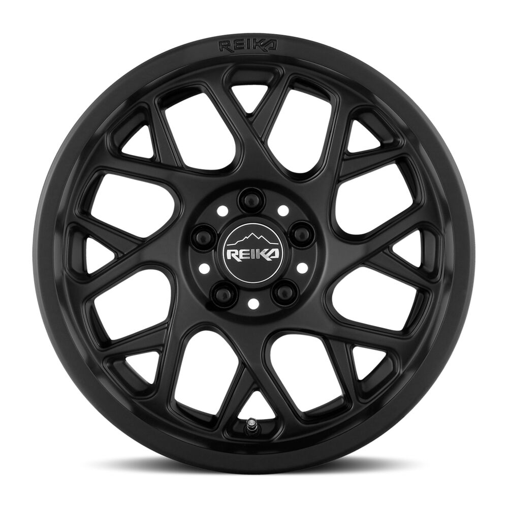 Reika R25 Detour wheel in Satin Black – face view