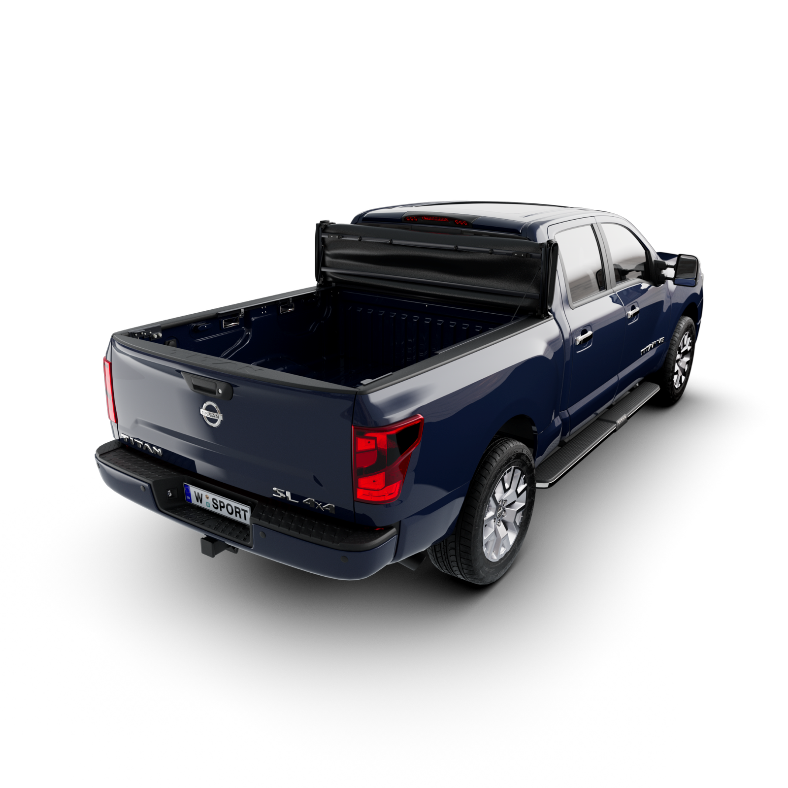 Worksport SC4 Quick Latch Full Bed Access Soft Tonneau Cover for Nissan Titan
