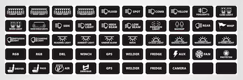 CSI 9-Gang LED Wiring Switch/Bluetooth Panel