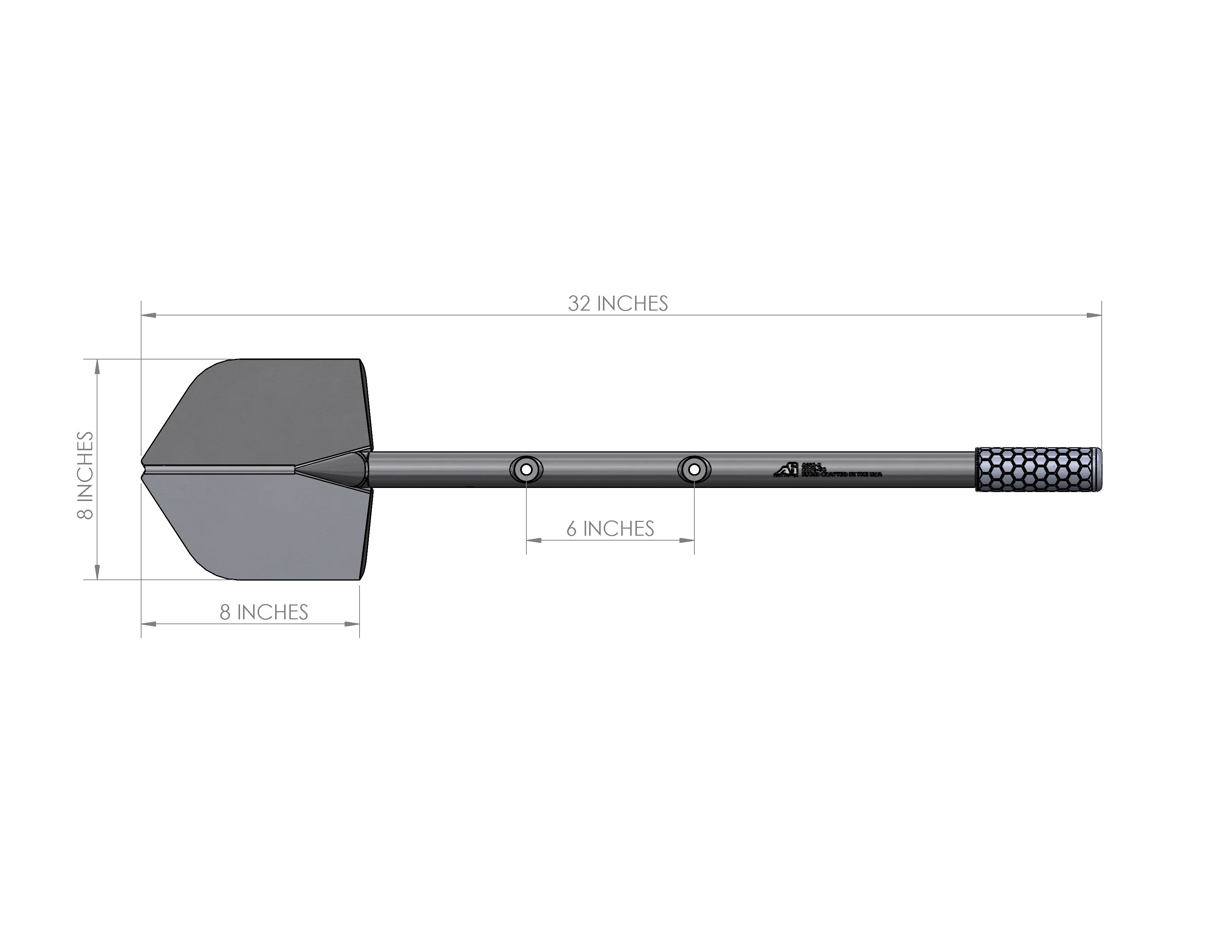 Agency 6™ LONG SHOVEL - Orange