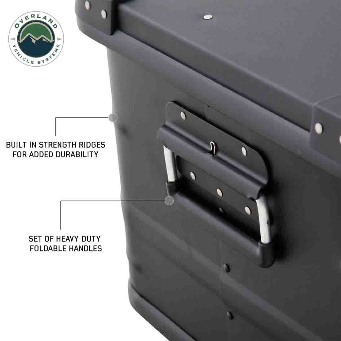 Aluminum Box Storage 53 QT handle