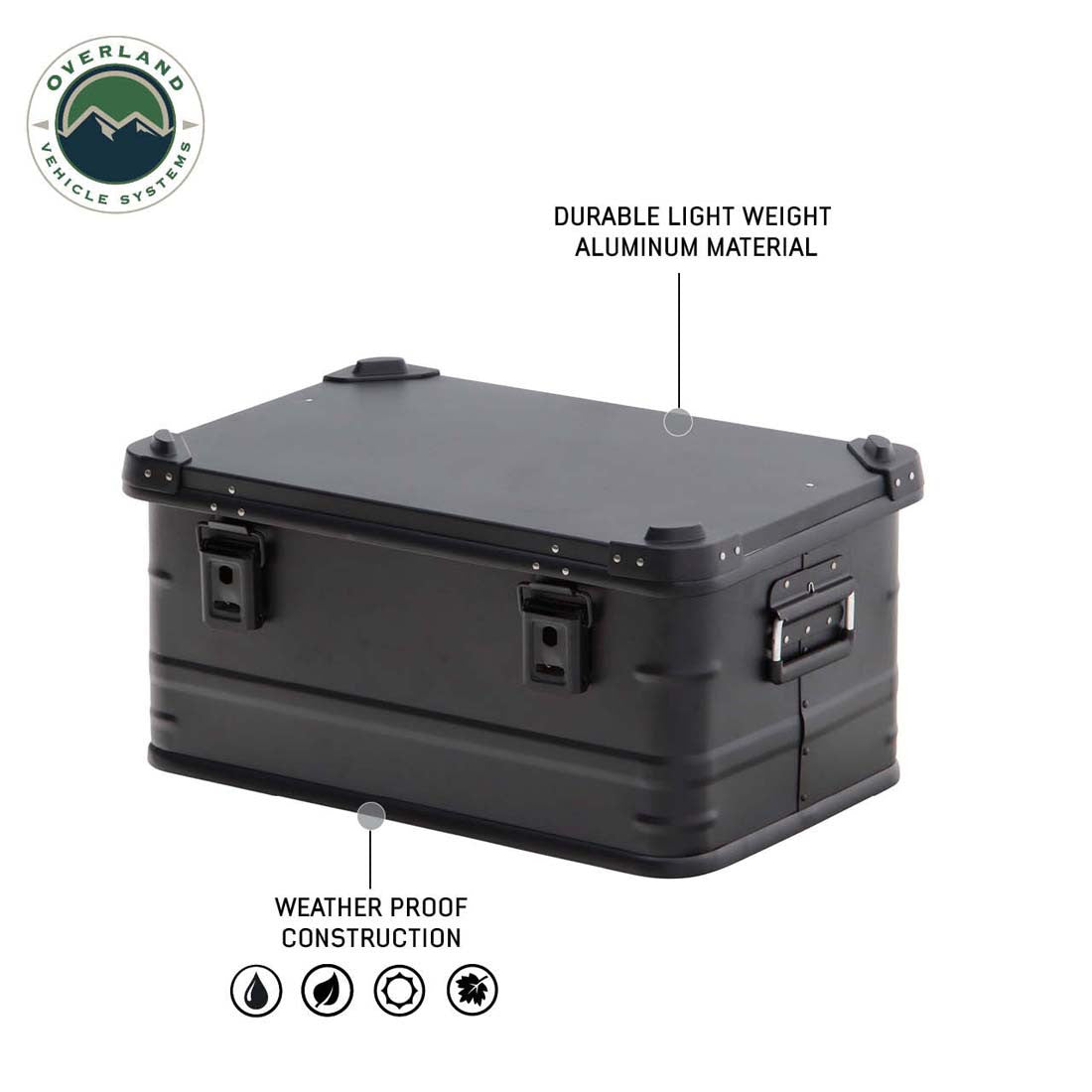 Aluminum Box Storage 53 QT closed