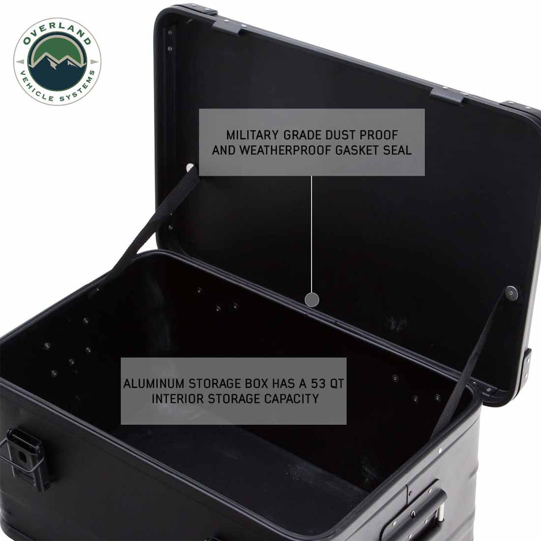 Aluminum Box Storage 53 QT open