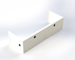 Van Wife Components 22" Wheel Well Cover – Powder Coated Aluminum Van Storage System
