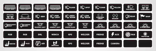 CSI 9-Gang LED Wiring Switch/Bluetooth Panel