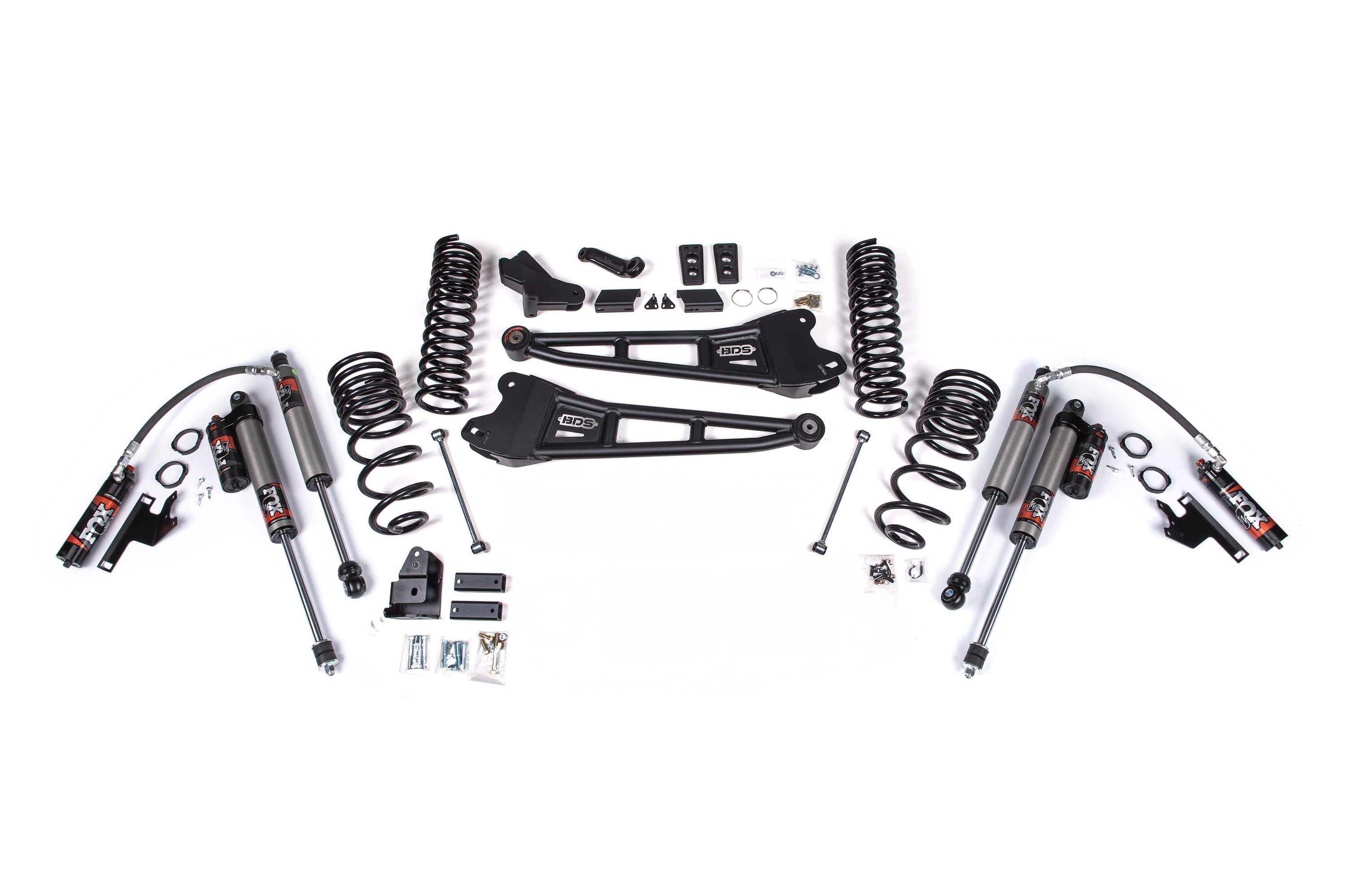 BDS Suspension FOX 2.5 HTO 4 Inch Radius Arm Lift Kit Ram 2500 4WD Diesel (2025-2026))