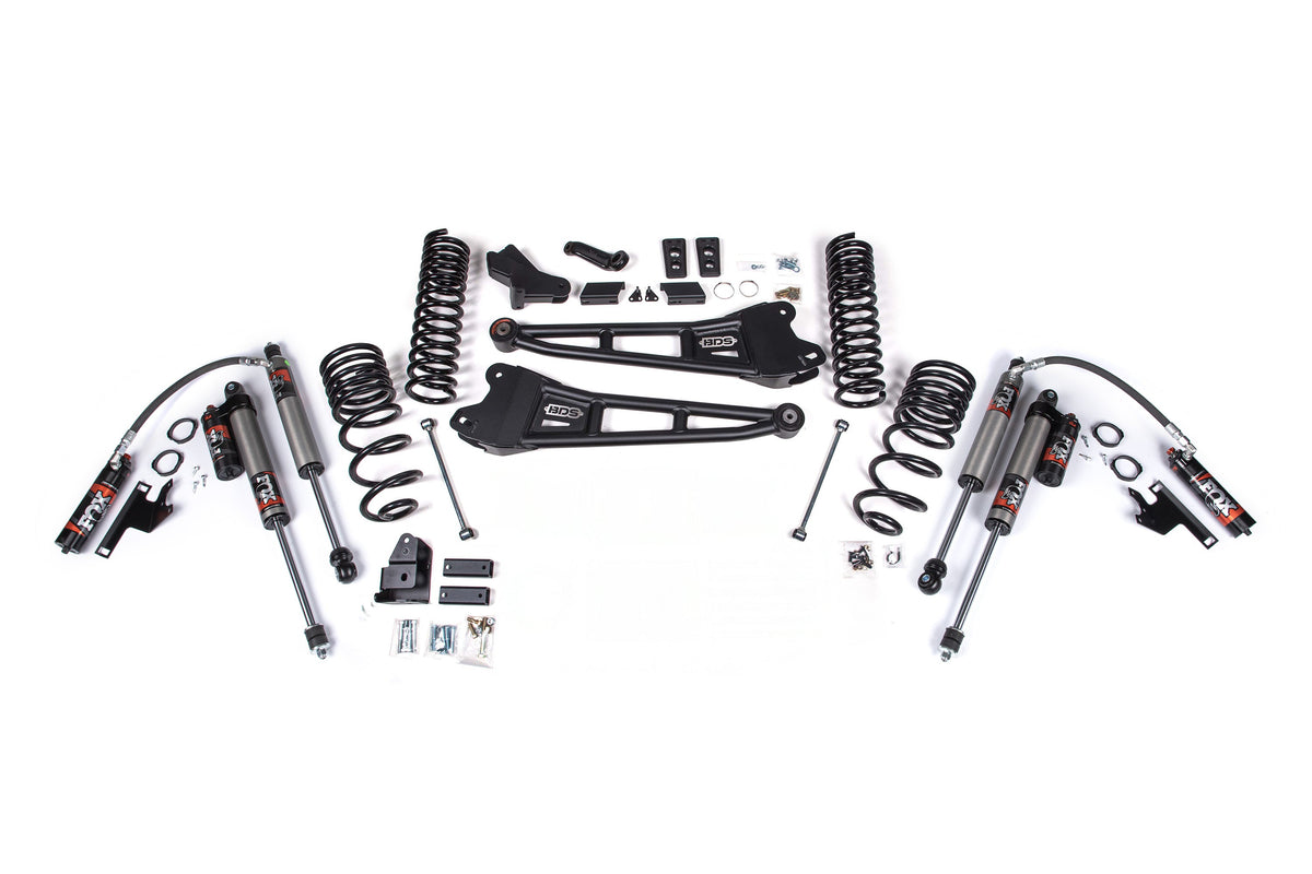 BDS Suspension FOX 2.5 HTO 4 Inch Radius Arm Lift Kit Ram 2500 4WD Diesel (2025-2026))