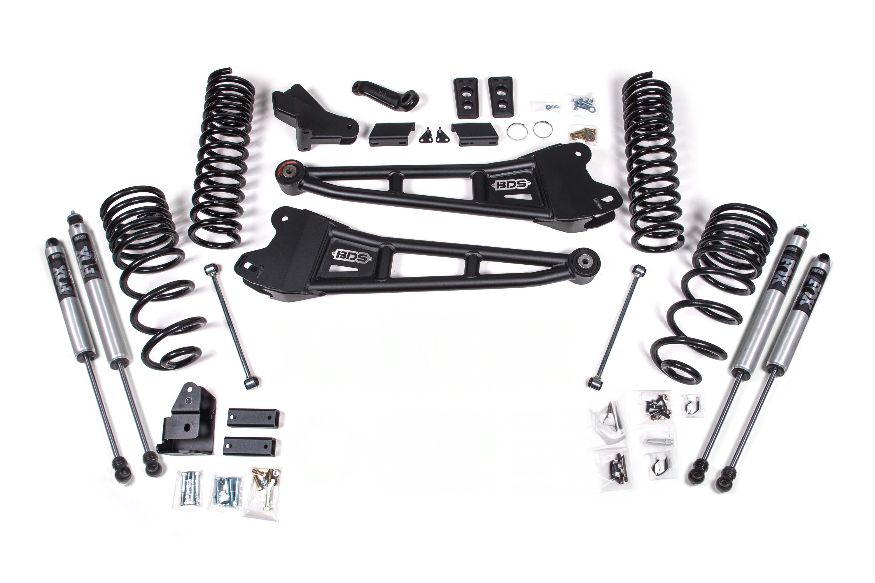 BDS Suspension FOX 2.5 HTO 4 Inch Radius Arm Lift Kit Ram 2500 4WD Diesel (2025-2026))