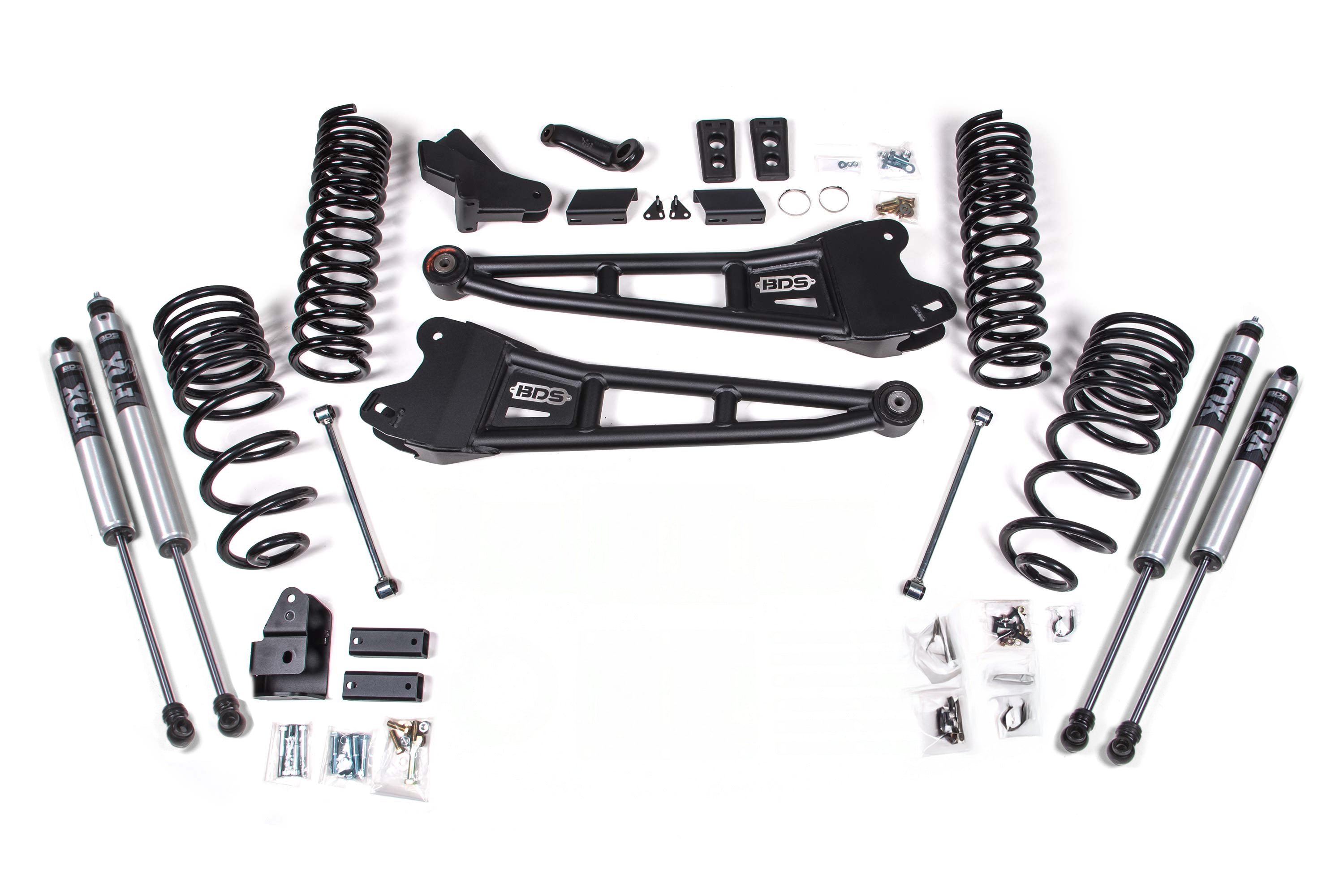 BDS Suspension FOX 2.5 HTO 4 Inch Radius Arm Lift Kit Ram 2500 4WD Diesel (2025-2026))