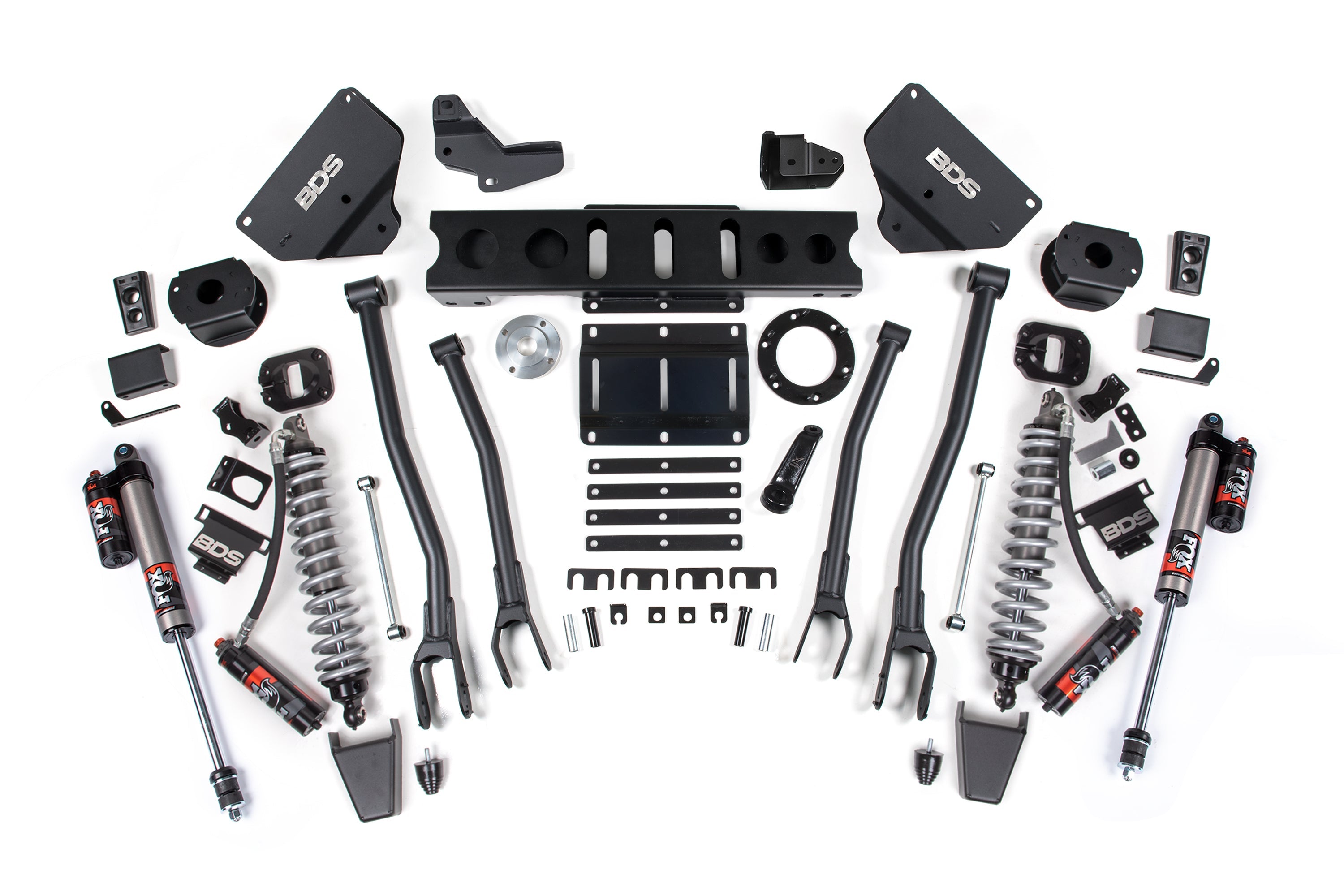 BDS 6 Inch Lift Kit FOX 2.5 Performance Elite Coilover Conversion 4 Link for Ram 2500 Diesel 4WD (2014–2018)