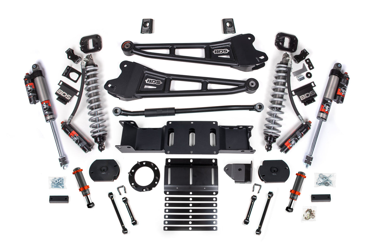 BDS 3 Inch Suspension Lift Kit w/ Radius Arms & FOX 2.5 Performance Elite Coil-Overs Ram 2500 Diesel 4WD (2019–2024)