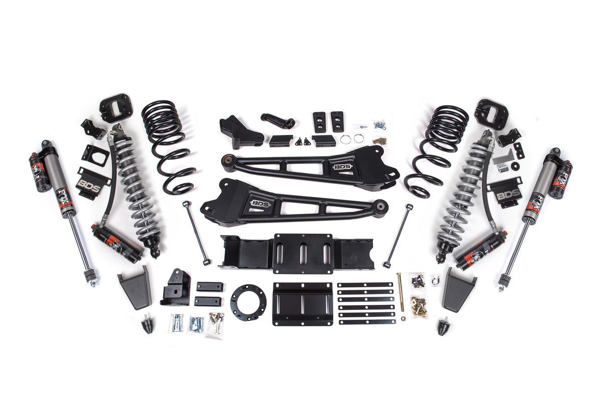 BDS 4 Inch Suspension Lift Kit w/ Radius Arms & FOX 2.5 Performance Elite Coil-Overs Ram 2500 Diesel 4WD (2019–2024)) 4WD Diesel