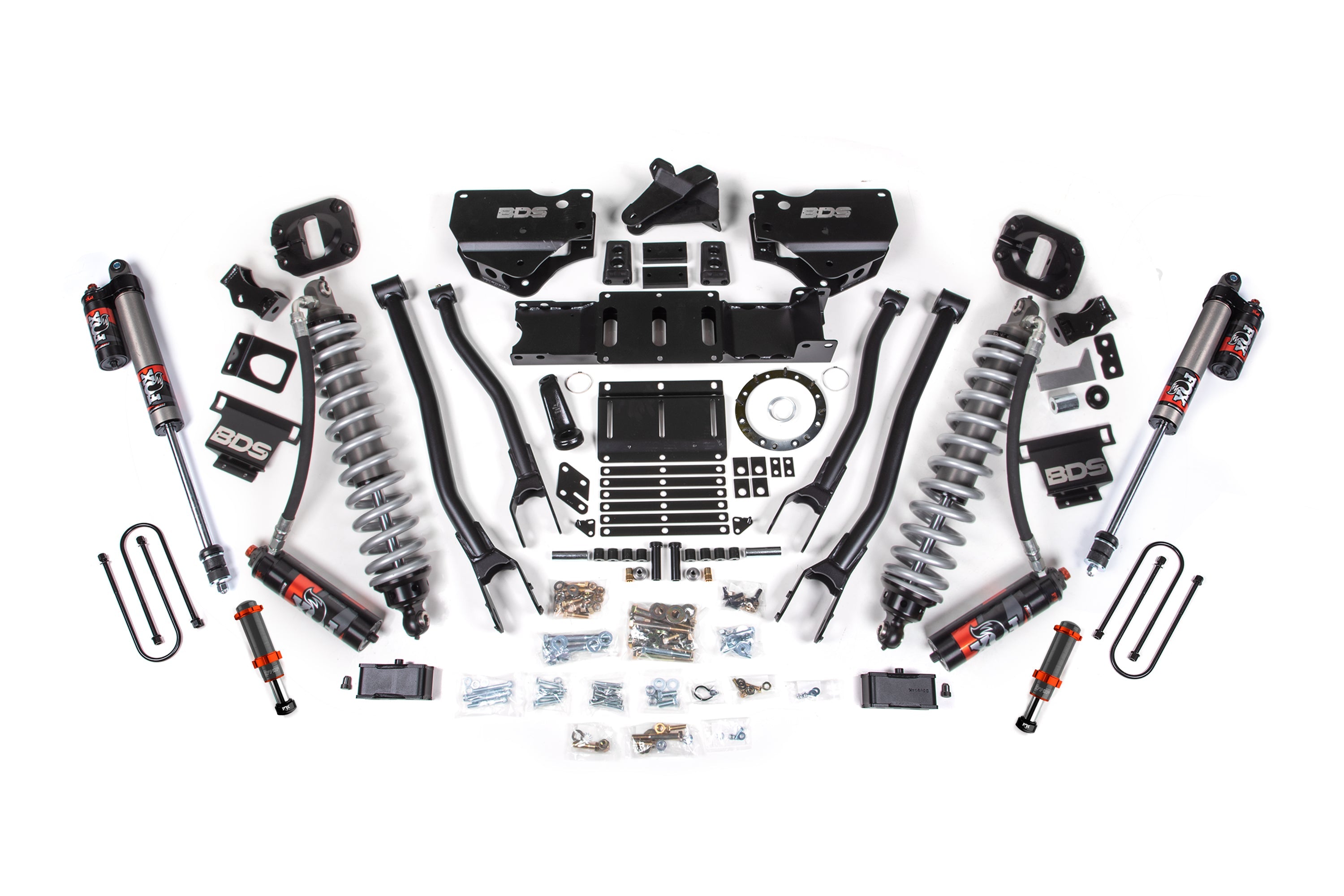 BDS 4” 4-Link Lift Kit w/ FOX 2.5 Performance Elite Coilovers – Ram 3500 4WD Diesel (2019–2024)