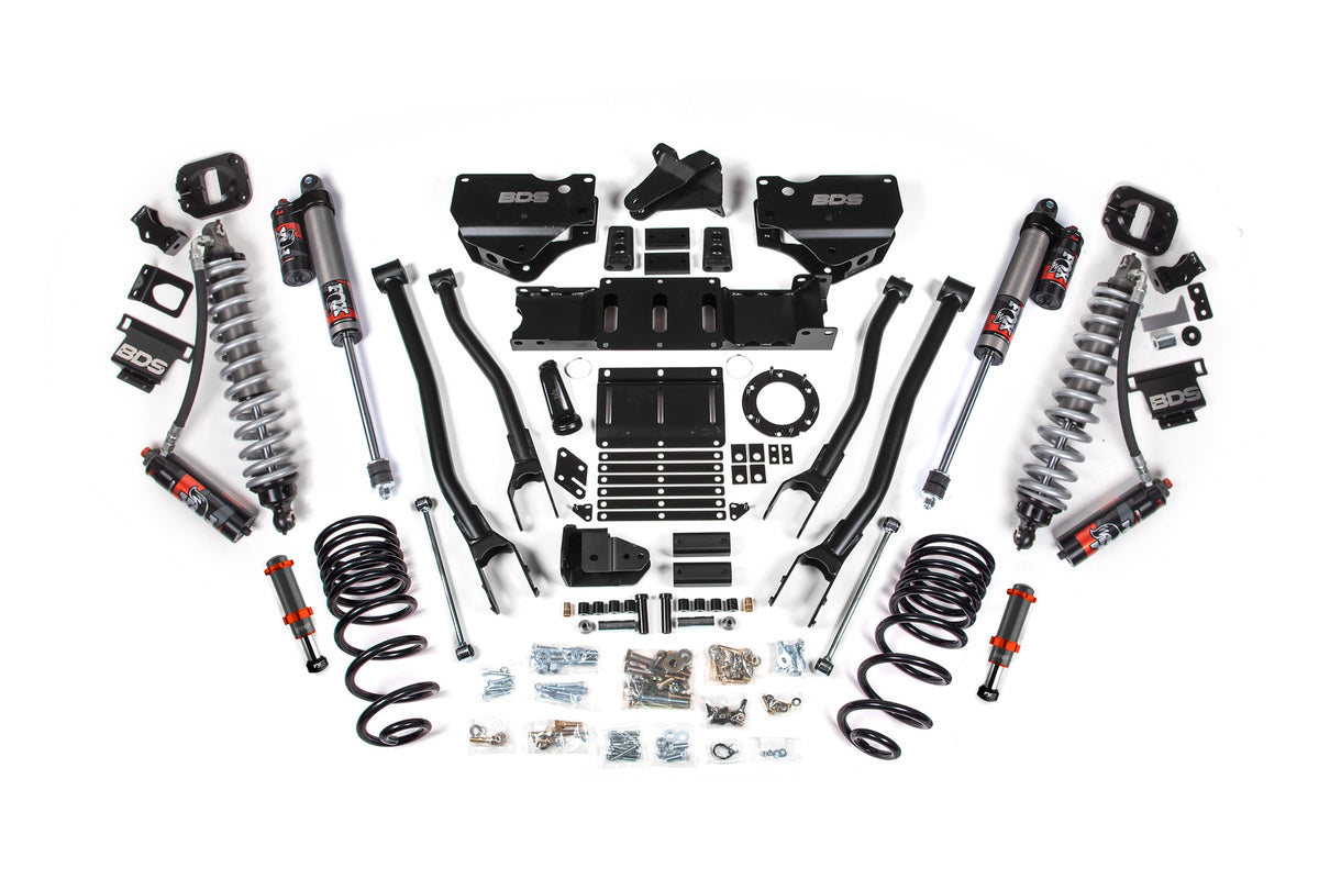 BDS 4 Inch 4-Link Lift Kit FOX 2.5 Elite Coilovers Ram 2500 Diesel (2019-2024)