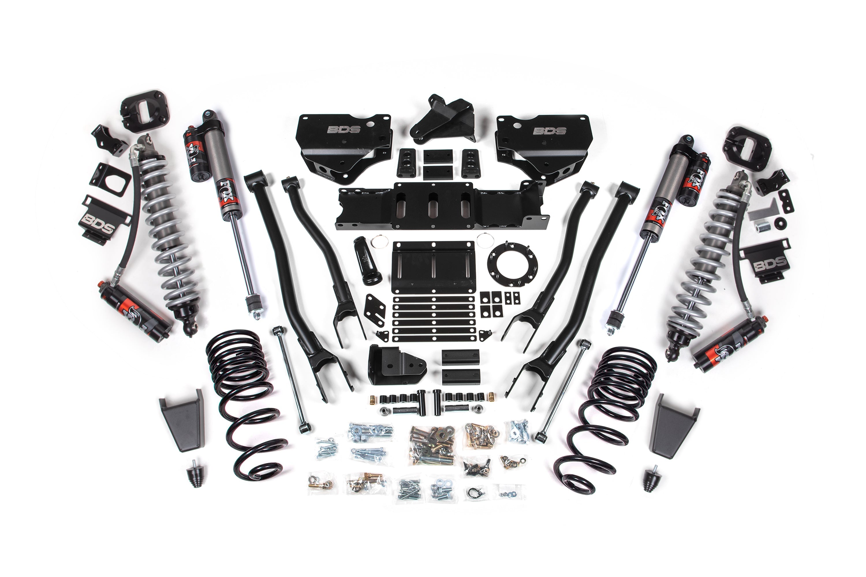 BDS 4 Inch 4-Link Lift Kit FOX 2.5 Elite Coilovers Ram 2500 Diesel (2019-2024)
