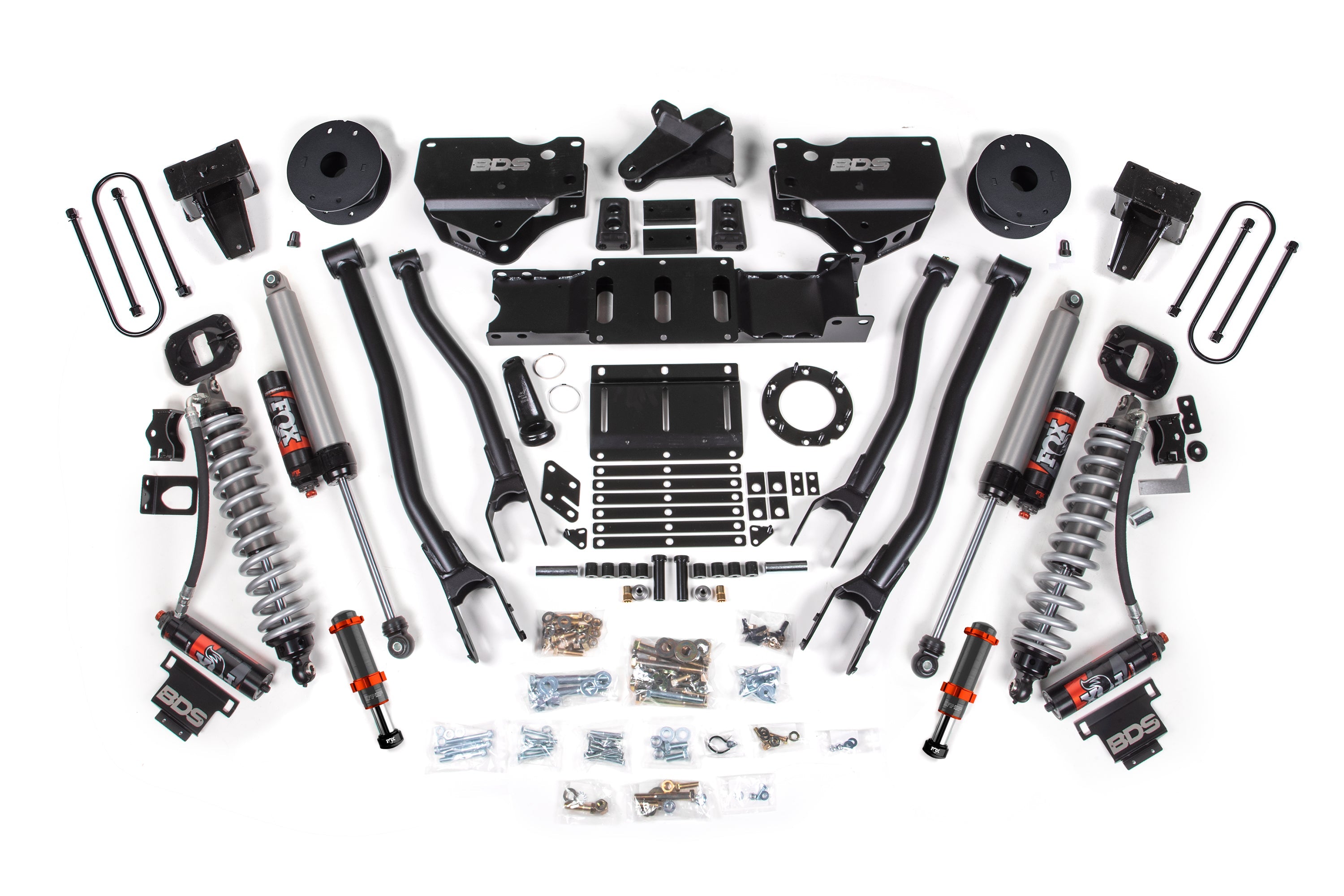 BDS 6 Inch 4-Link Lift Kit FOX 2.5 Elite Coilovers Ram 3500 Diesel (2019-2024)