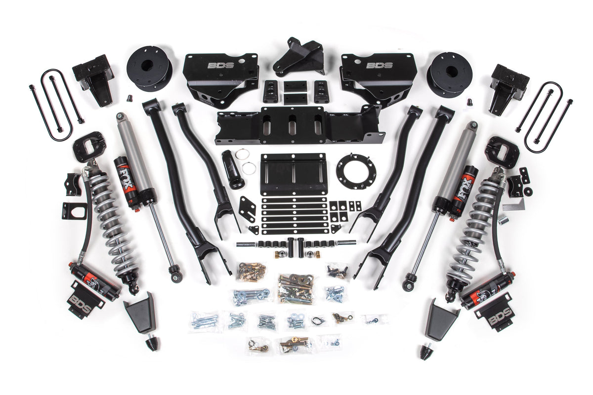 BDS 6 Inch 4-Link Lift Kit FOX 2.5 Elite Coilovers Ram 3500 Diesel (2019-2024)