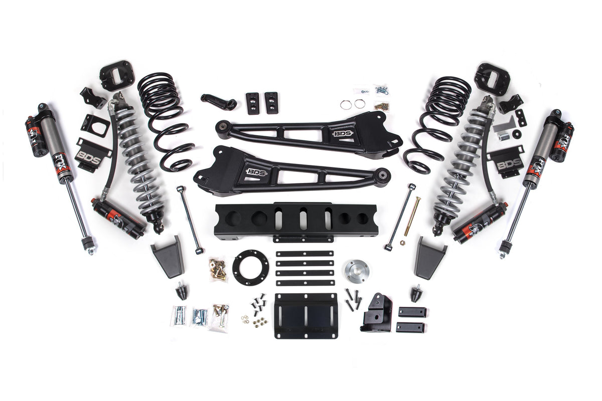 BDS 6 Inch 4-Link Lift Kit FOX 2.5 Performance Elite Coilover Conversion for Ram 3500 Diesel 4WD (2013–2018)