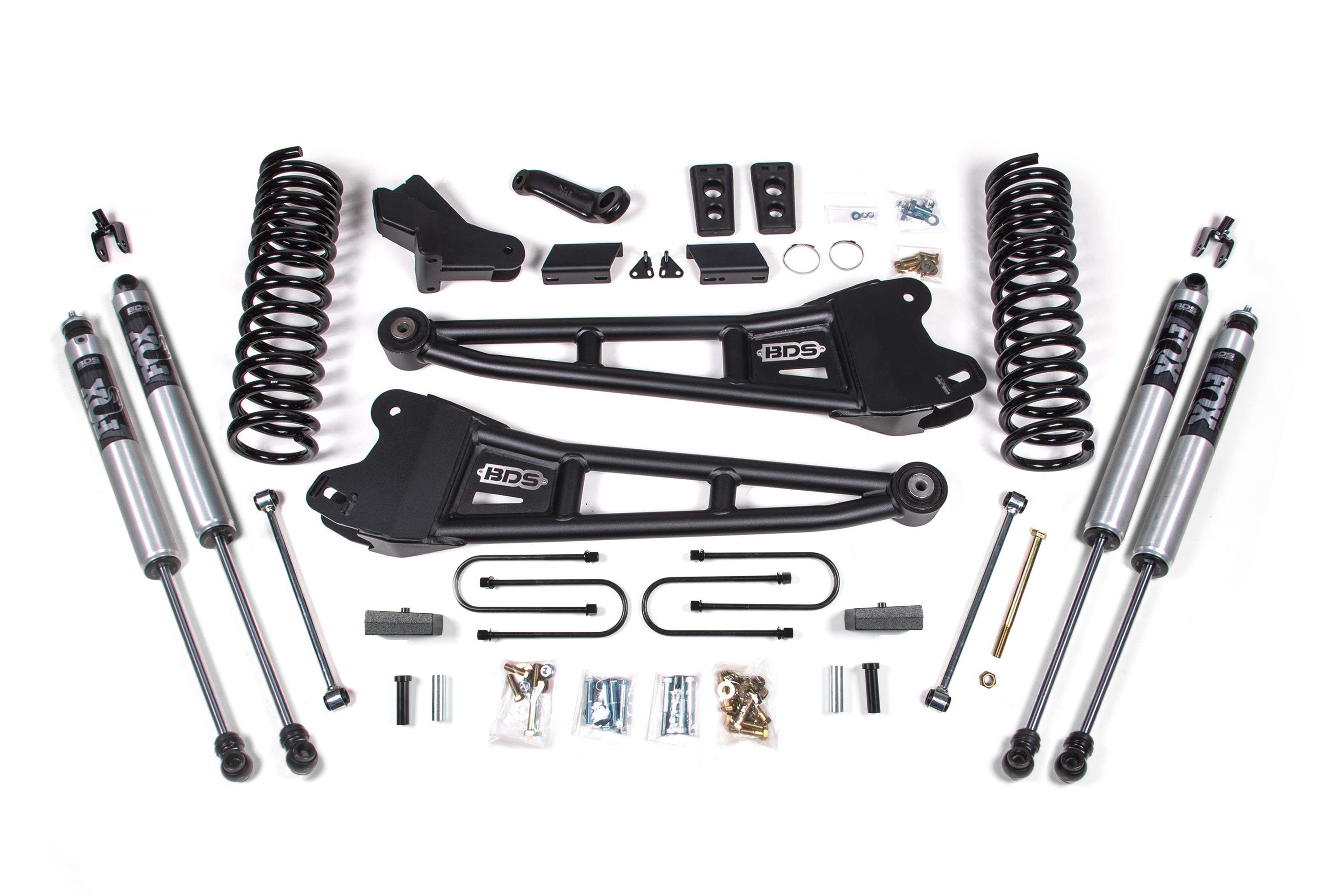 BDS 4 Inch Radius Arm Lift Kit FOX 2.0 Ram 3500 Diesel 4WD (2013–2018)