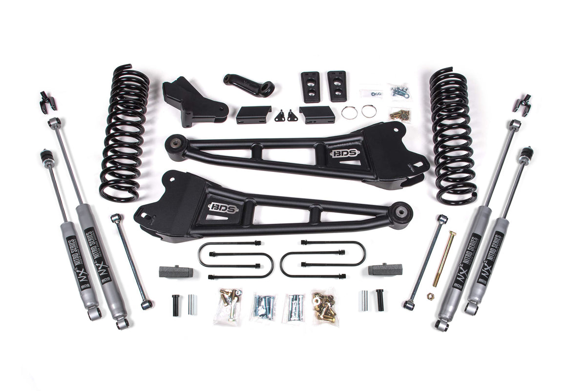 4 Inch Lift Kit W/ Radius Arm | Ram 3500 (13-18) 4WD | Gas - NX2 Nitro Series